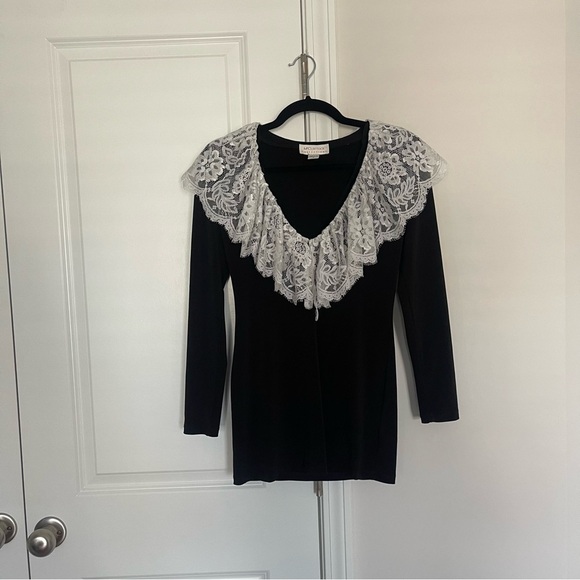 Vintage 1980’s does Victoria Jessica McClintock Blouse - Picture 2 of 6